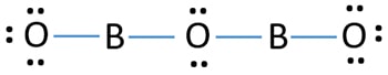 mark lone pairs on B2O3 boric anhydride